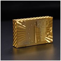 Jeu de poker personnalisé Bleu noyau plastique PVC étanche Positions d'impression Couple Sexy Posi 54 Deck Set Dubai Gold Cartes à jouer