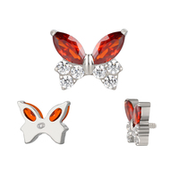 Perhiasan Titanium G23 untuk Tindik Helix, Anting Labret Fashion 16G, Cincin Bibir Hidung Ulir Dalam, Perhiasan Grosir