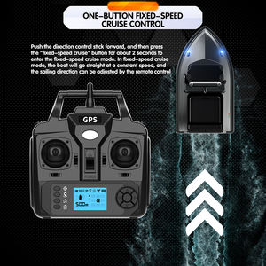 Barco Cebador RC con GPS Comercial V060, 500M, Doble Potencia, Velocidad Fija, Tanque de Cebo de 2kg, <span class=keywords><strong>Lanzador</strong></span> de Cebo para Alimentador de Peces, Sonar Manual - Product Image 3