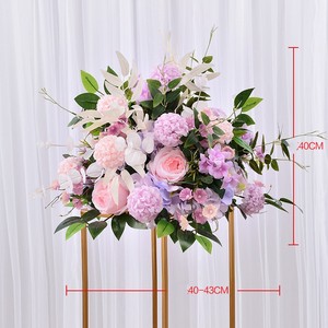 New Wedding Road Guide Flower Geometric <b>Frame</b> Flower Arrangement Candlestick Table Wedding Stage Scene Decoration Silk Flower - Product Image 2