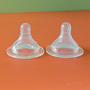 <span class=keywords><strong>Biberon</strong></span> en silicone à col large pour bébé, sans BPA, écologique et non toxique, avec débit moyen pour 0 à 12 mois. - Product Image 4