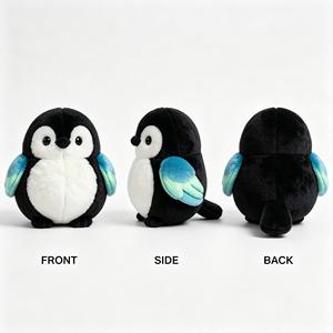 Peluche Magpie Personnalisée, Jouet en Peluche Animal du Zoo, Poupée Magpie, Cadeau Souvenir, Vente en Gros - Product Image 2