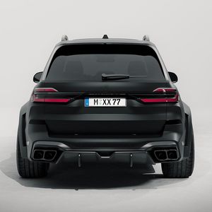 Para <span class=keywords><strong>BMW</strong></span> X7 Kit de carrocería de fibra de carbono X7 fibra de carbono labio delantero difusor Spoiler capó falda lateral kit de carrocería ancha - Product Image 3