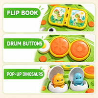 Nouvelle arrivée EPT - Table d'activités pour bébé dinosaure - Clavier musical - Jouet d'apprentissage interactif pour les tout-petits