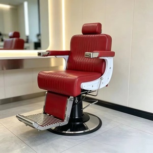 Sillón <span class=keywords><strong>de</strong></span> Barbería Vintage Hidráulico Reclinable, Silla <span class=keywords><strong>de</strong></span> Peluquería <span class=keywords><strong>de</strong></span> Lujo, Silla <span class=keywords><strong>de</strong></span> Estilismo Resistente para Barbería y Salón <span class=keywords><strong>de</strong></span> Belleza - Product Image 6