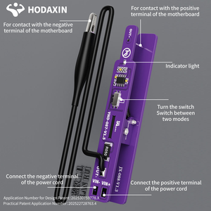 Pince d'alimentation universelle Lanrui M191 à clipser, activation en un clic pour réparation de cartes mères de téléphones <span class=keywords><strong>Apple</strong></span> et Android non cryptés - Product Image 3