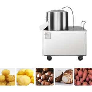Machine industrielle automatique électrique pour peler, couper, trancher et dicer les légumes, tels que les pommes de terre, les aubergines et plus encore - Product Image 3