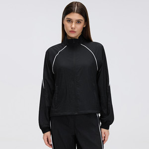 Veste à manches longues coupe-vent pour femme, veste courte décontractée ample, haut de sport pour le cyclisme en plein air, coupe-vent pour femmes, manteau décontracté - Product Image 6