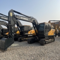 Excavatrice sur chenilles Hyundai 150-9S d'occasion, 15 tonnes, en excellent état, d'origine coréenne, châssis standard 90 % neuf, disponible à la vente