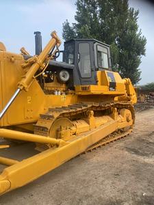 Topadora de cadenas Komatsu D155AX amarilla, equipo de construcción de alta resistencia - Product Image 3