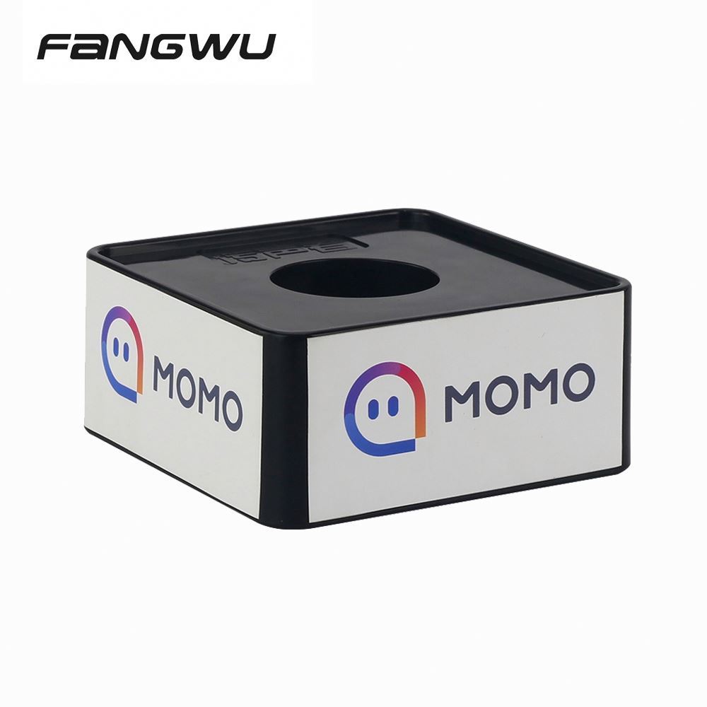 <strong>Custom</strong> Printed White <strong>Cube</strong> Radio Mic <strong>Microphone</strong> Flag With <strong>Logo</strong>