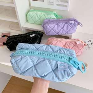 Grande trousse de maquillage légère, rose, violette, bleue, avec fermeture éclair, pour filles et adultes - Product Image 1