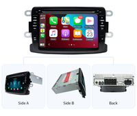 Autoradio pour Renault Duster 2011-2016, montage sur tableau de bord, Carplay, Android Auto, navigation GPS, amplificateur de marche arrière AHD, 1 an