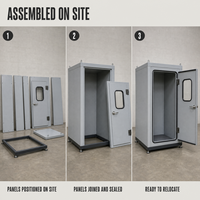 Porte acoustique extérieure en fer sur mesure, isolation phonique, design écologique, directement de l'usine, pour projet de contrôle du bruit industriel