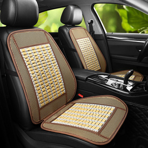 Luxury Design <b>Net</b> Car Seat Cover Protector Universal Size Breathable Cooling Ventilation Wooden Leather Plush - Product Image 4