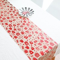 Nouveautés décorations de Noël, chemin de table et nappe créatifs en lin et coton imprimés, fournitures de décoration de table de Noël pour la maison