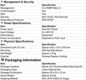 Commutateur Ethernet industriel IE-3300-8P2S-E IE3300 8 ports IOT POE - Product Image 2