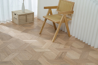 Plancher d'ingénieur de haute qualité, entretien facile, bois dur d'acajou blanc utilisé à l'intérieur, bois pour salon