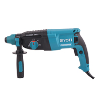 Marteau perforateur rotatif industriel BIYOTI 1050W 26mm à vitesse variable, Martillo Demoledor Eléctrico pour béton
