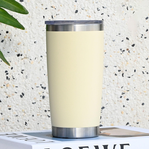 Vaso Térmico de Acero Inoxidable con Recubrimiento en Polvo de 20 oz, Aislado al Vacío, para Café, Uso Diario - Product Image 1