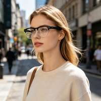 Nouvelles lunettes intelligentes AI de traduction en temps réel avec caméra, assistant IA, contrôle gestuel, pour hommes et femmes, pour l'extérieur