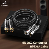 Câble audio vidéo OCC double XLR mâle vers femelle de haute qualité pour microphone amplificateur prise stéréo XLR câble audio équilibré