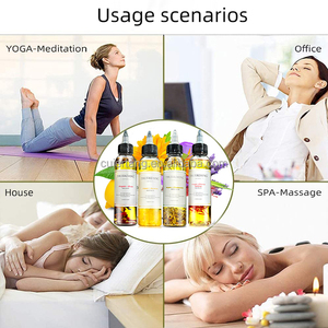 น้ำมันหอมระเหยกลิ่นกุหลาบลาเวนเดอร์ธรรมชาติสำหรับสปาสำหรับผู้หญิงน้ำมันนวดเพื่อผิวขาว - Product Image 4