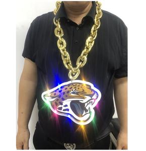 Pittsburgh Steelers equipo de fútbol de alta calidad <span class=keywords><strong>EVA</strong></span> 3D Fan cadena collar espuma gran acrílico espuma medallones electrización - Product Image 6