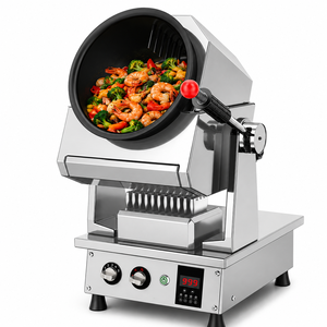 Machine à frire au gaz GPL commerciale, de comptoir, en acier inoxydable, avec wok inclinable, pour restaurant, restauration, cuisine - Product Image 1