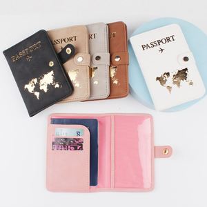 Funda de Pasaporte de Cuero PU de 7 Pulgadas, Resistente al Agua, con Diseño RFID, Logotipo Personalizado, Accesorio de Viaje de Moda, Gran Venta - Product Image 1