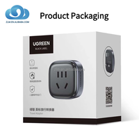 Adaptateur de prise de voyage UGREEN SJ pour ordinateur portable, sortie AC, neuf, compatible avec la norme britannique