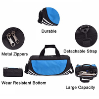 Sac de sport Ripstop personnalisé avec logo pour hommes et femmes, sac de sport avec compartiment pour chaussures