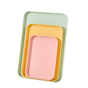 Rectangular Plastic Tray Divider For Hotel Food Serving <b>Microwave</b> Safe Solid Color Commercial Use - Product Image 5