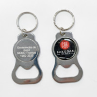 Ouvre-bouteille bon marché d'usine chinoise ouvre-bouteille de bière en métal porte-clés avec votre logo ouvre-bouteille de conception personnalisée porte-clés