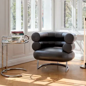 Ensemble moderne et simple de salon design canapé monoplace fauteuil innovant pneu Bibendum cuir métal loisirs canapé chaise