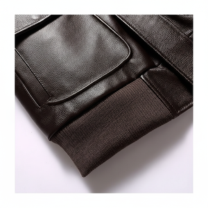 เสื้อแจ็คเก็ตหนังแกะสำหรับผู้ชายแบบเป็นทางการสำหรับฤดูหนาว คอตั้ง แขนยาว มีฮู้ด กันลม กันน้ำ เป็นมิตรกับสิ่งแวดล้อม - Product Image 1