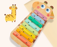 Wholesale Musical Instruments Set With Xylophone Whistle Wooden Musical Toy for Kids