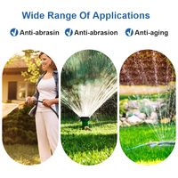 Tuyau flexible de pompe à eau de jardin en PVC haute pression anti-abrasion avec clapet anti-retour 13FT/16.4FT X 1 pouce