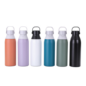 Botella de Agua con Aislamiento Térmico, Forma de Bala, Tapa Abatible, Acero Inoxidable, Filtro Premium, Pajita, Mantiene la Temperatura de 12 a 24 Horas - Product Image 6
