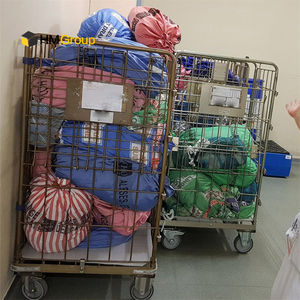 Contenedores de Lavandería de Metal Galvanizado Grandes de China, de 4 Lados y 4 Ruedas - Product Image 6