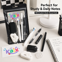 Ensemble de papeterie pour enfants KAIX, outils d'écriture variés, design compact, ensemble de papeterie pour étudiants, enfants, cadeau pour la classe et les études