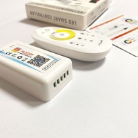 Controlador de Tira LED CCT Inteligente Tuya, 24V Bicolor Cob 2835, Blanco Ajustable, WiFi, Control por Voz Alexa, Control Remoto Táctil 2.4g, 1 Canal, 288W