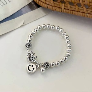 S925 Sterling Silver Lucky Cat <b>Beaded</b> <b>Bracelet</b> For Women Simple Gift Jewelry Animal Shape 925 Silver Charm <b>Bracelet</b> - Product Image 3