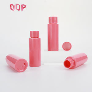 Bouteille en plastique PET rouge rose de 30 ml, 60 ml, 100 cc pour shampoing, sérum, lotion, design élégant, bouchon à vis, stock disponible, logo personnalisé - Product Image 4