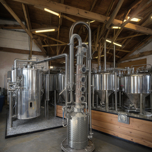 Nhỏ gọn nhà dựa trên tháp chưng cất bộ máy mới bơm Maker Đồng <span class=keywords><strong>Whisky</strong></span> Gin Vodka Brandy - Product Image 3