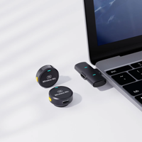 Microphone Sans Fil Professionnel Rts M1 Magnétique à Bouton avec Grande Capacité et Longue Autonomie