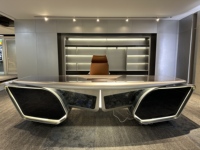 Mobilier inspiré Aviateur Bureau Bureau Placage Avion Aile Art Décor Vintage Avion Table