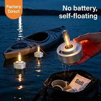 Lampe de camping LED flottante à eau salée avec indice de protection ABS et IP65, fonctionne à l'eau salée et à l'air pour l'éclairage intérieur/extérieur