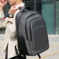 Mochila para portátil para estudiantes, 15 pulgadas, gran capacidad, unisex, color sólido, para viajes de negocios, bolsillo interior con cremallera, asa suave, todo incluido