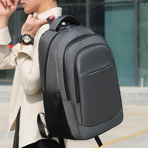 Student <b>Backpack</b> 15 Inches <b>Large</b> Capacity Unisex Solid Color Business Travel <b>Backpack</b> - Product Image 3